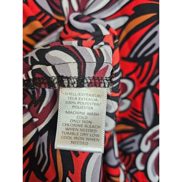 Loft Floral Print Long Sleeve Pullover Tunic Top Size L Colorful Lightweight - Picture 10 of 11
